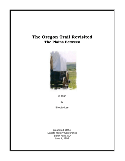 The Oregon Trail Revisited