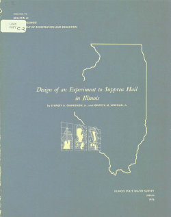 Design of an experiment to suppress hail in Illinois.