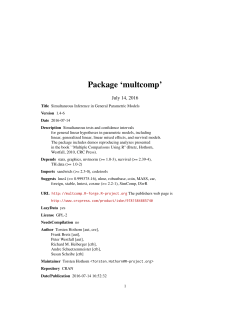 Package `multcomp`