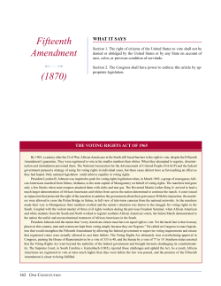 Fifteenth Amendment - Annenberg Classroom