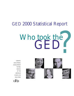 2000 GED Statistical Report - Illinois Community College Board