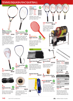 tennis/squash/racquetball