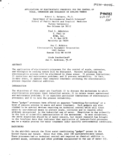 Applications of Electrostatic Processes for the