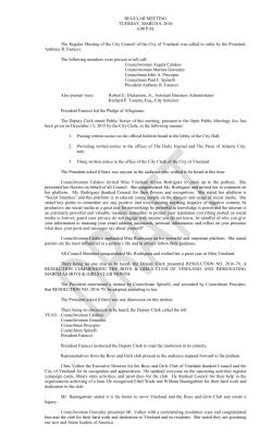 03-08-2016 Regular Meeting Minutes