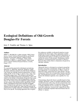 Ecological Definitions of Old-Growth Douglas