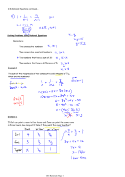 6.4b Rational Equations continued