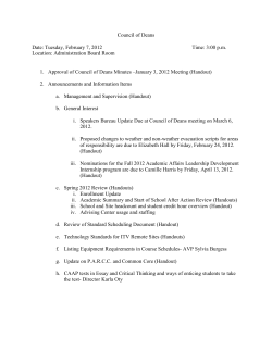 2012.02.07 Agenda - Cameron University