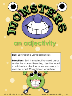 an adjectivity - Have Fun Teaching