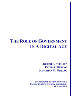 the role of government in a digital age