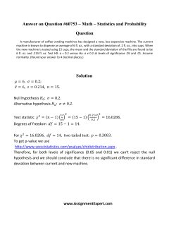 Answer on Question #60753 &ndash; Math &ndash; Statistics and Probability