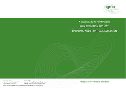 Project RAN Evolution