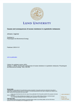Causes and consequences of excess resistance in cryptobiotic