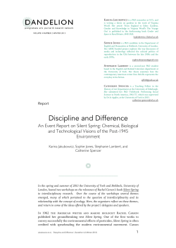 Discipline and Difference