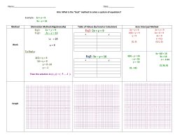 Eq1:2x + y = 9 Eq2: 3x &ndash; y = 16