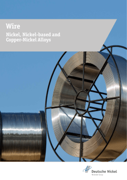 Nickel, Nickel-based and Copper-Nickel Alloys