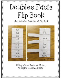 Boy Mama Teacher Mama | Doubles Facts Flip Book (best)