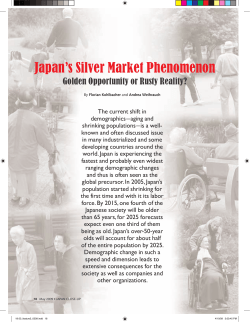 Japan`s Silver Market Phenomenon - German Institute for Japanese