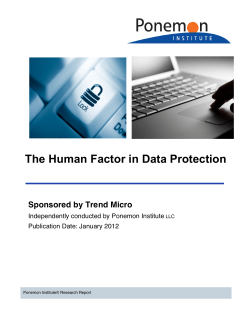 The Human Factor in Data Protection