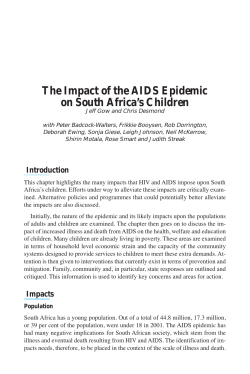 Chapter 4 The Impact of the AIDS Epidemic on South Africa`s Children