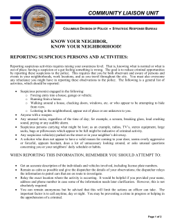 Know your Neighbors, Know your Neighborhood