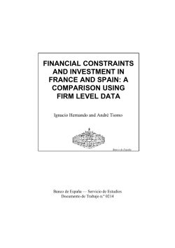 a comparison using firm level data