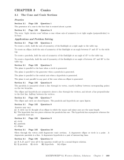 CHAPTER 3 Conics