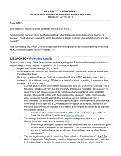 LIZ JACKSON (​Palestine Legal​):