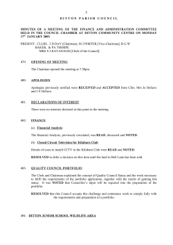 D I T T O N   P A R I S H   C O U N C I L