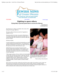 Learn how the Stutzmans are raising awareness