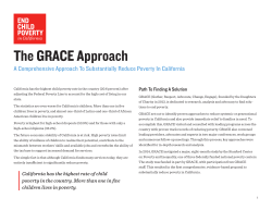 The GRACE Approach - End Child Poverty in California