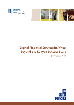 Digital Financial Services in Africa: Beyond the Kenyan Success Story