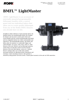BMFL&trade; LightMaster