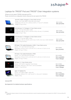 Laptops for TRIOS Pod and TRIOS Chair Integration - R