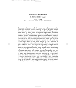 Peace and Protection in the Middle Ages