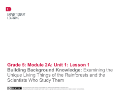 Grade 5: Module 2A: Unit 1