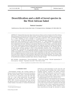 Desertification and a shift of forest species in the West African Sahel