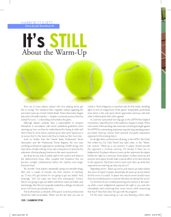About the Warm-Up - Jak Beardsworth Tennis