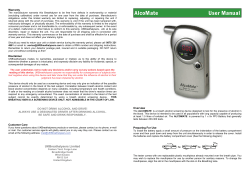 AlcoMate Manual
