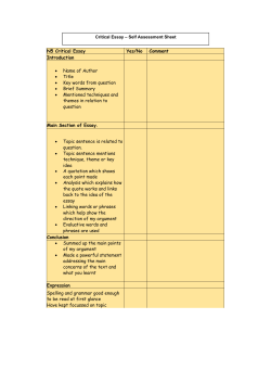 NAT 5 English Support - Craigmount High School