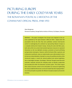 PIcturIng euroPe durIng the earlY cold War Years