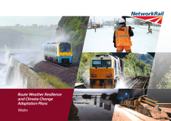 Route Weather Resilience and Climate Change Adaptation Plans