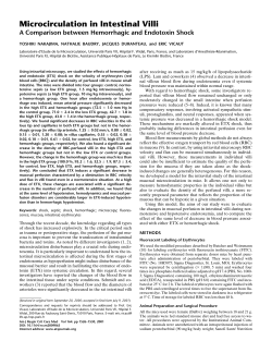 Syringe Pump use in finding Microcirculation in Intestinal Villi