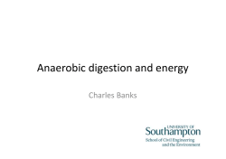 Anaerobic digestion and energy - Valorgas