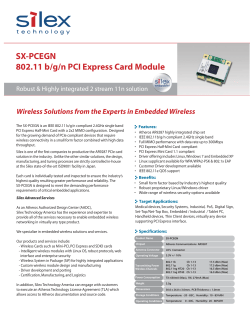 SX-PCEGN 802.11 b/g/n PCI Express Card Module