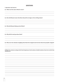 The Call of the Wild Teacher Workbook