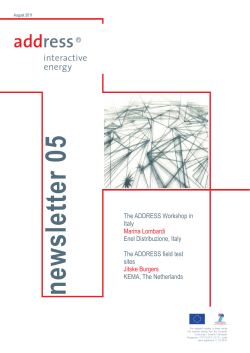 Newsletter 05 - ADDRESS Project