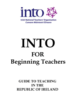 The Irish National Teachers` Organisation