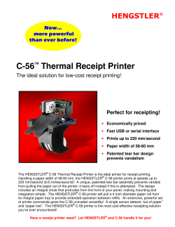 C-56&trade; Thermal Receipt Printer - CPD