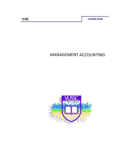 management accounting - OAsis Home