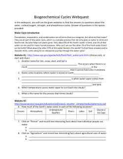 BiogeochemicalCyclesWebquest